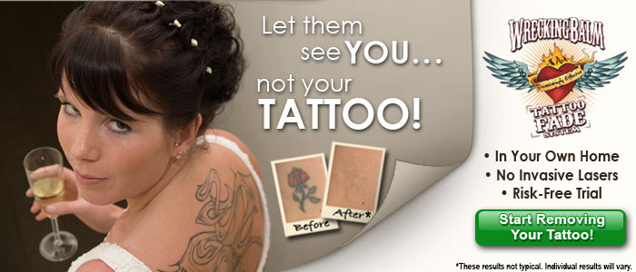 Let them see you not your tattoo .. Wrecking Balm Tattoo Fade .