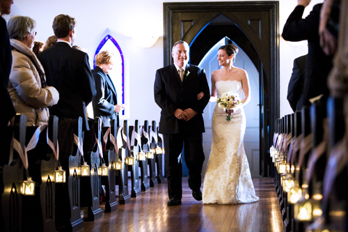 On a church wedding illuminating effect of wedding lanterns add romance to