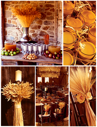 Brides Wedding Planner on Inspiration Board  Wheat Theme   Headwaters Wedding Planner