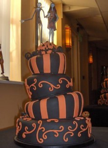 Wonky Halloween Wedding Cake