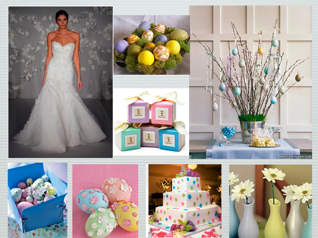 Easter and eggs inspiration wedding board