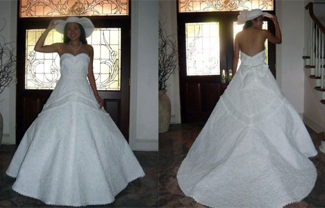 Inside Look Into The Paper Wedding Dress Contest By Cheap Chic
