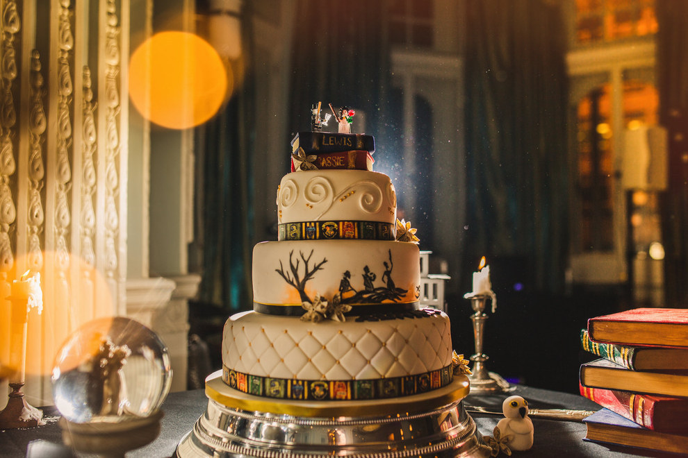 Harry Potter Themed Wedding Cake Harry Potter Themed Wedding Cake