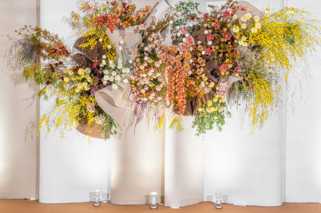 Sculptural floral installation - suspended florals or dramatic arch